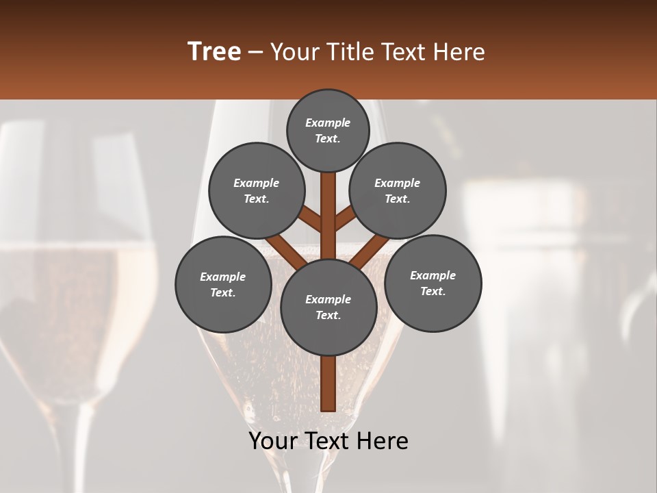 A Couple Of Wine Glasses Sitting On Top Of A Table PowerPoint Template