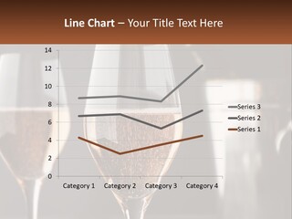 A Couple Of Wine Glasses Sitting On Top Of A Table PowerPoint Template