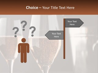 A Couple Of Wine Glasses Sitting On Top Of A Table PowerPoint Template
