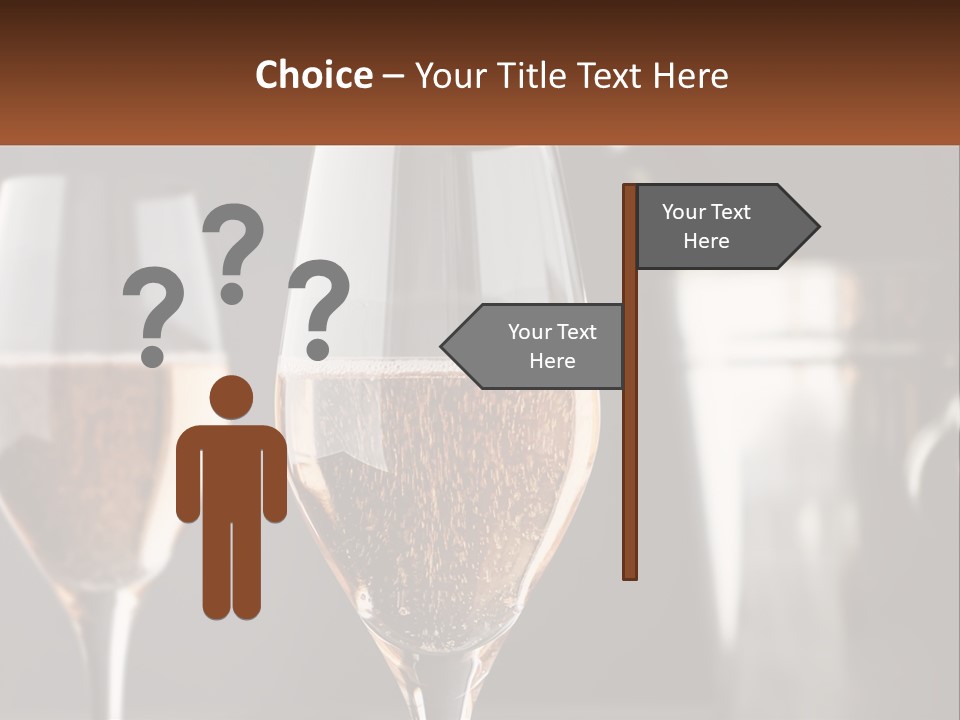 A Couple Of Wine Glasses Sitting On Top Of A Table PowerPoint Template