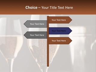 A Couple Of Wine Glasses Sitting On Top Of A Table PowerPoint Template