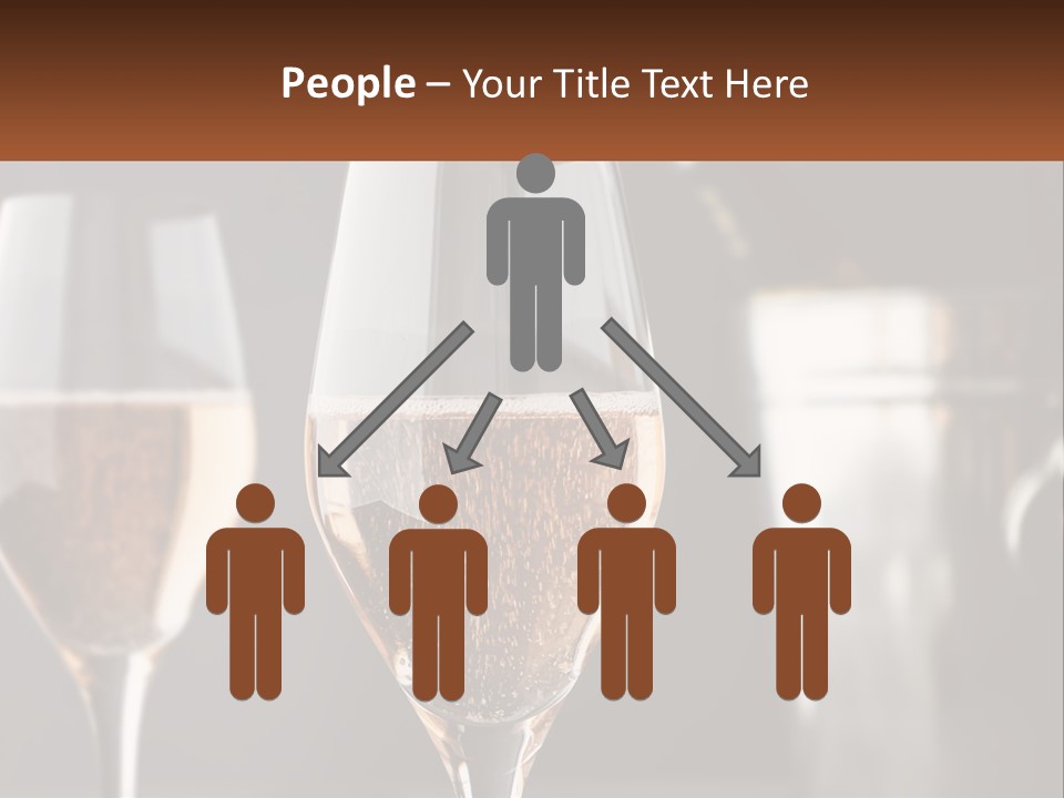 A Couple Of Wine Glasses Sitting On Top Of A Table PowerPoint Template