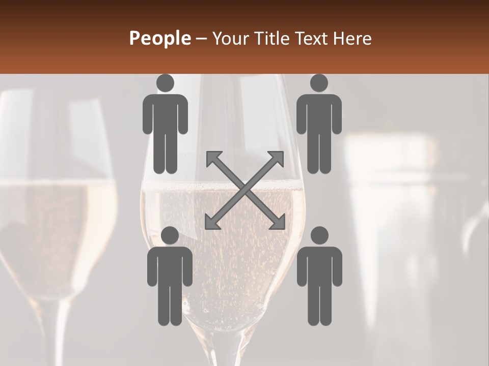 A Couple Of Wine Glasses Sitting On Top Of A Table PowerPoint Template