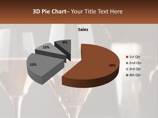 A Couple Of Wine Glasses Sitting On Top Of A Table PowerPoint Template