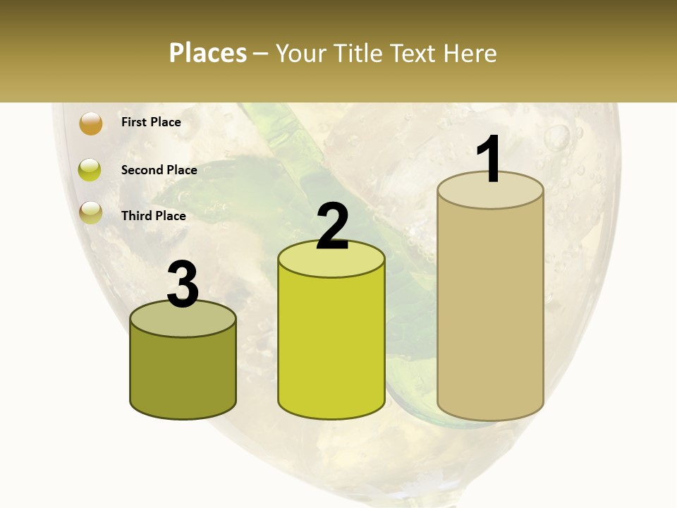 A Picture Of A Plant In A Glass Of Water PowerPoint Template