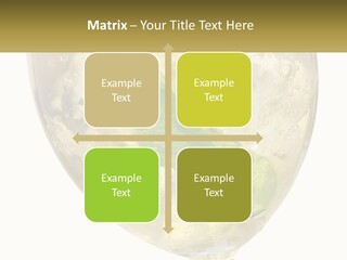 A Picture Of A Plant In A Glass Of Water PowerPoint Template