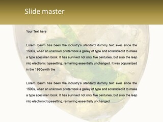 A Picture Of A Plant In A Glass Of Water PowerPoint Template