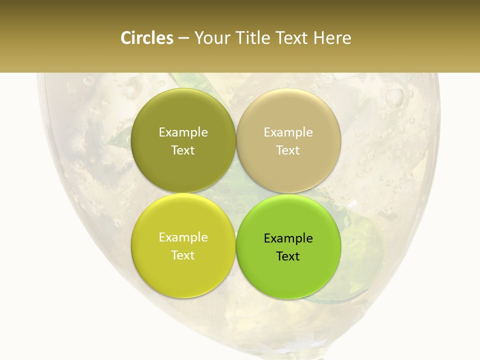 A Picture Of A Plant In A Glass Of Water PowerPoint Template