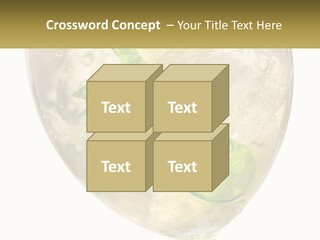 A Picture Of A Plant In A Glass Of Water PowerPoint Template