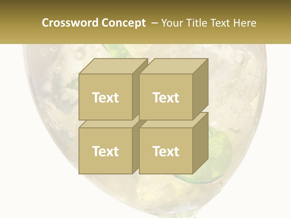 A Picture Of A Plant In A Glass Of Water PowerPoint Template