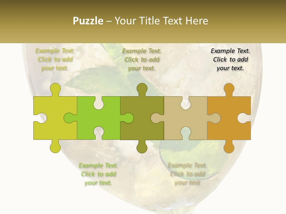 A Picture Of A Plant In A Glass Of Water PowerPoint Template