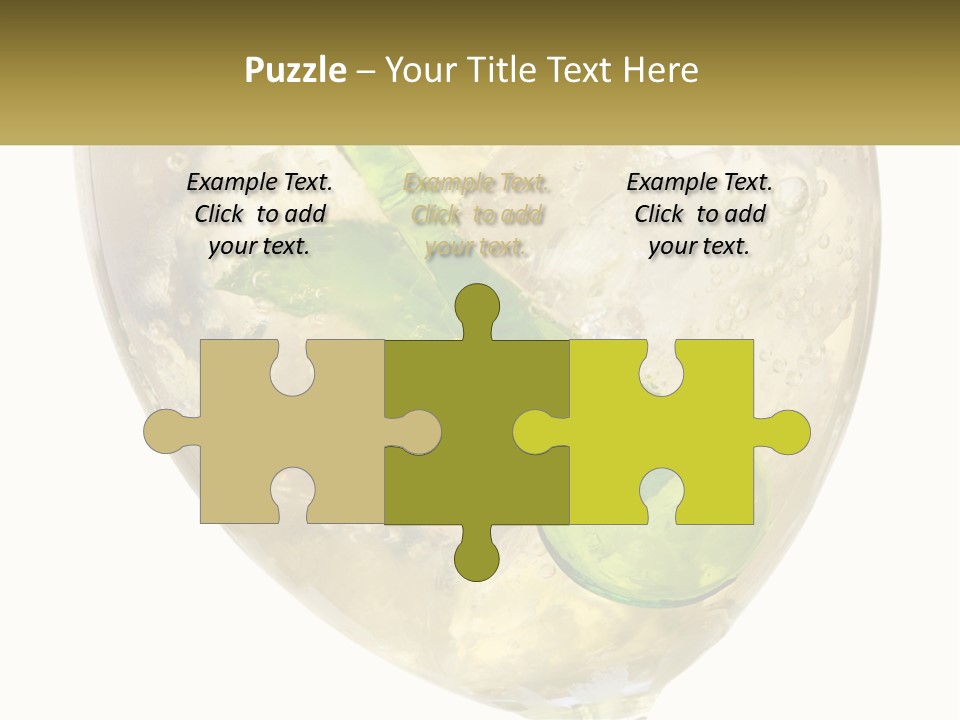 A Picture Of A Plant In A Glass Of Water PowerPoint Template