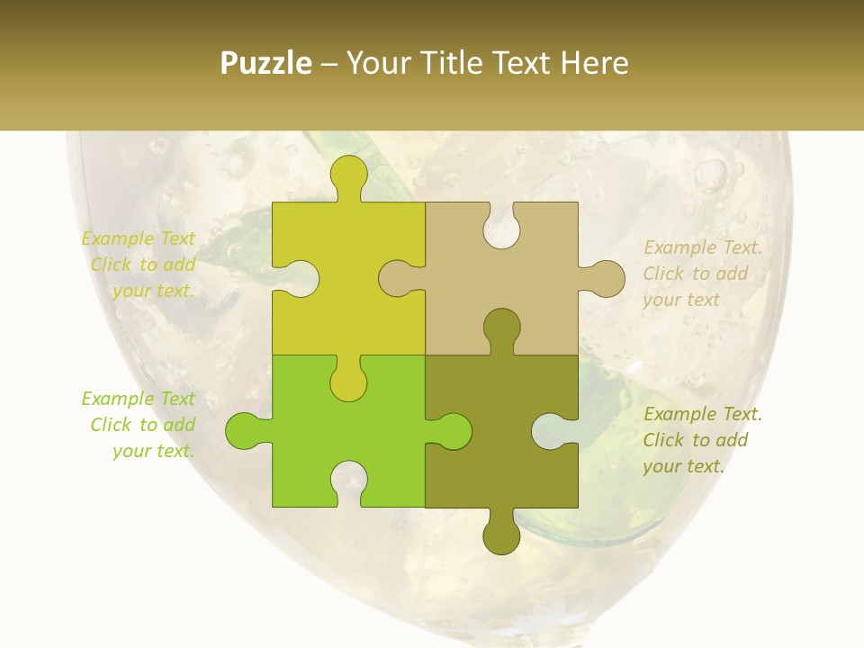 A Picture Of A Plant In A Glass Of Water PowerPoint Template