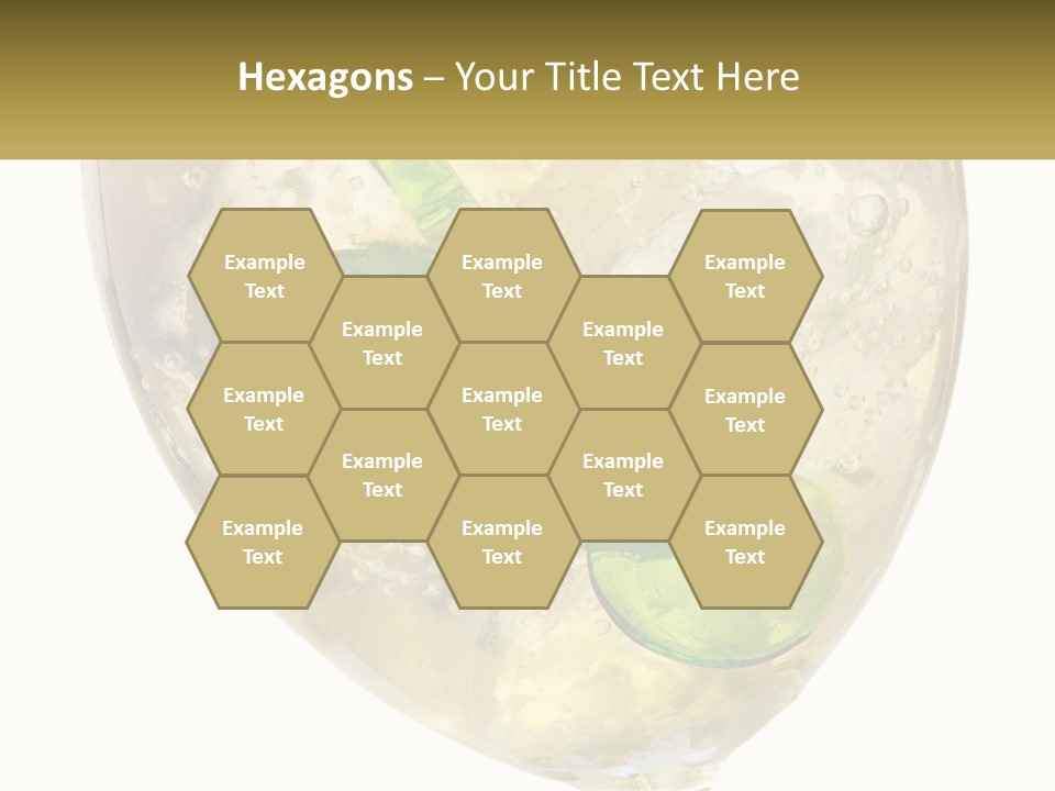 A Picture Of A Plant In A Glass Of Water PowerPoint Template