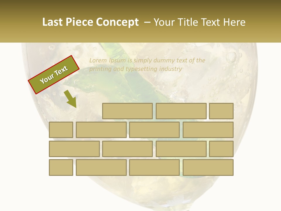 A Picture Of A Plant In A Glass Of Water PowerPoint Template