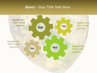 A Picture Of A Plant In A Glass Of Water PowerPoint Template