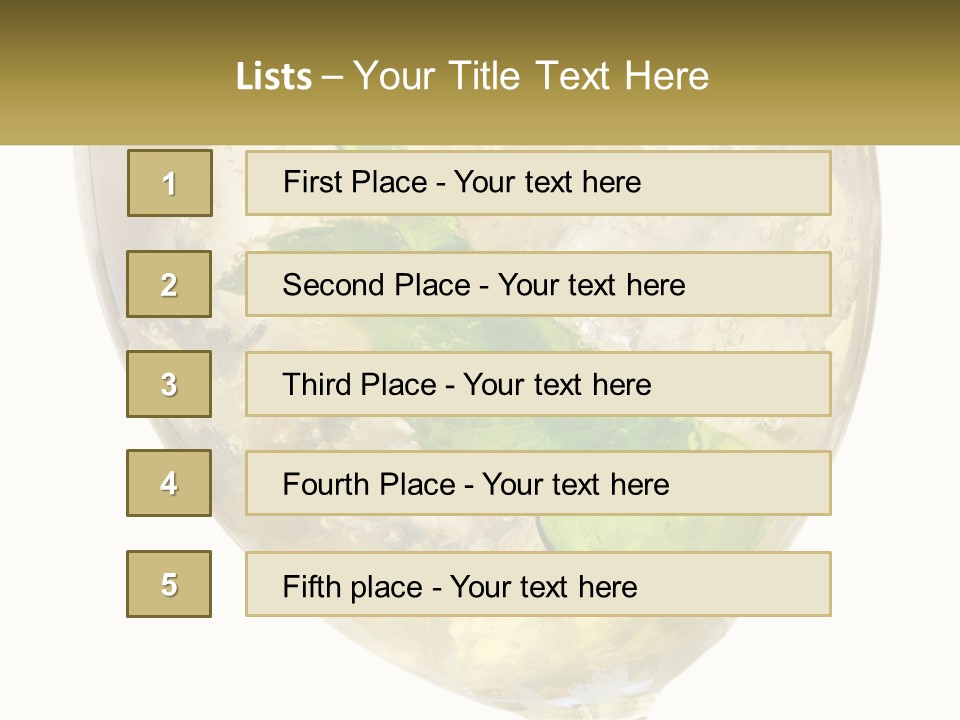 A Picture Of A Plant In A Glass Of Water PowerPoint Template
