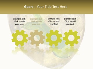 A Picture Of A Plant In A Glass Of Water PowerPoint Template