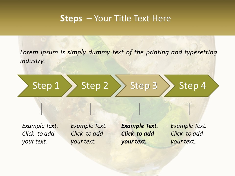 A Picture Of A Plant In A Glass Of Water PowerPoint Template