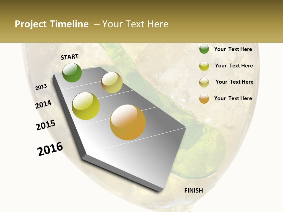 A Picture Of A Plant In A Glass Of Water PowerPoint Template