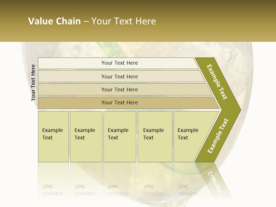 A Picture Of A Plant In A Glass Of Water PowerPoint Template