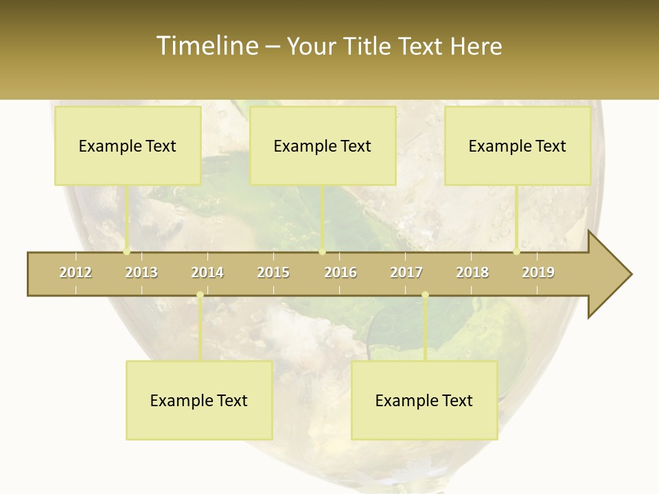 A Picture Of A Plant In A Glass Of Water PowerPoint Template