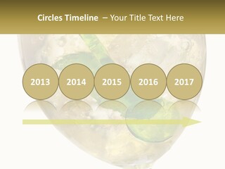 A Picture Of A Plant In A Glass Of Water PowerPoint Template