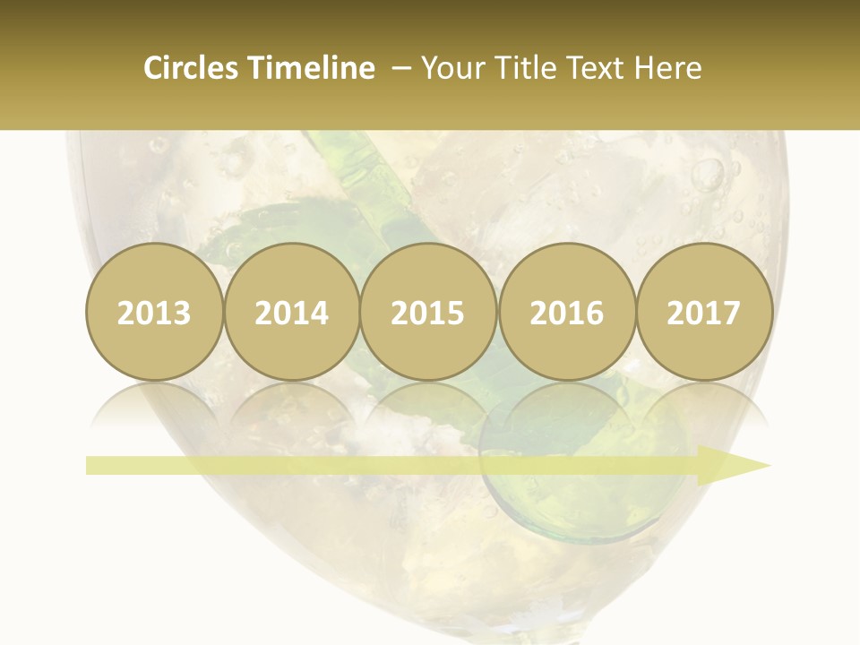 A Picture Of A Plant In A Glass Of Water PowerPoint Template