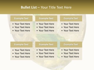 A Picture Of A Plant In A Glass Of Water PowerPoint Template