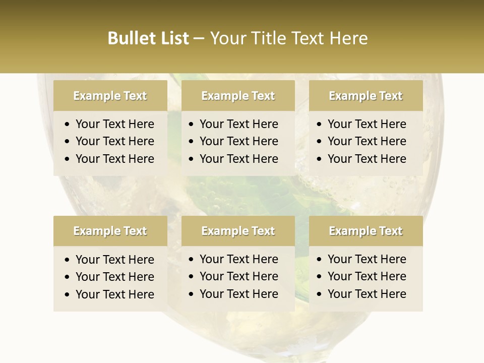 A Picture Of A Plant In A Glass Of Water PowerPoint Template