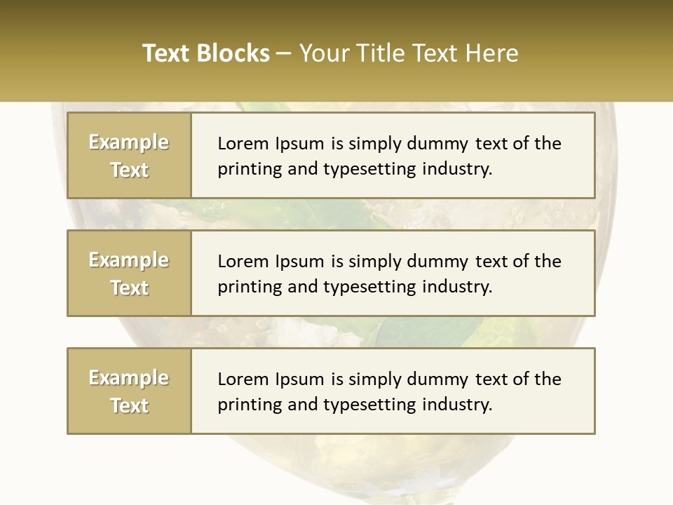 A Picture Of A Plant In A Glass Of Water PowerPoint Template
