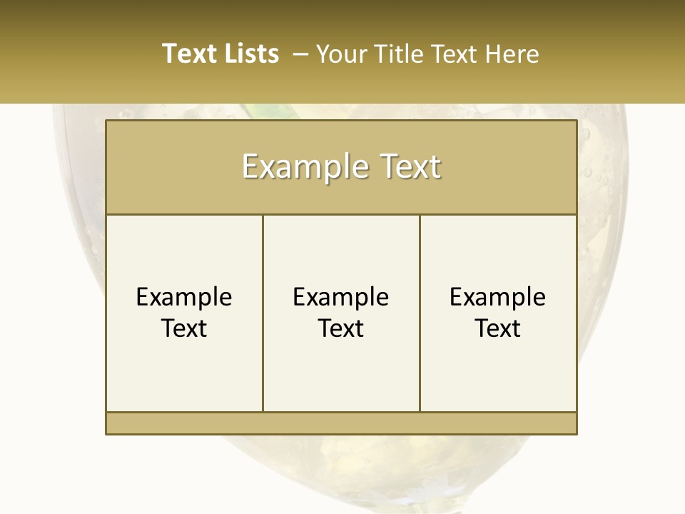 A Picture Of A Plant In A Glass Of Water PowerPoint Template