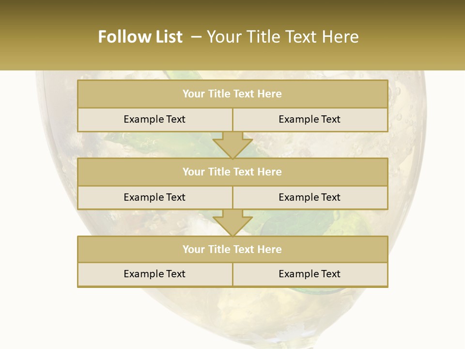A Picture Of A Plant In A Glass Of Water PowerPoint Template
