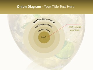 A Picture Of A Plant In A Glass Of Water PowerPoint Template