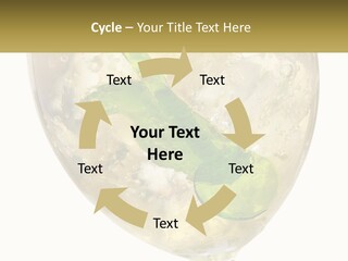 A Picture Of A Plant In A Glass Of Water PowerPoint Template