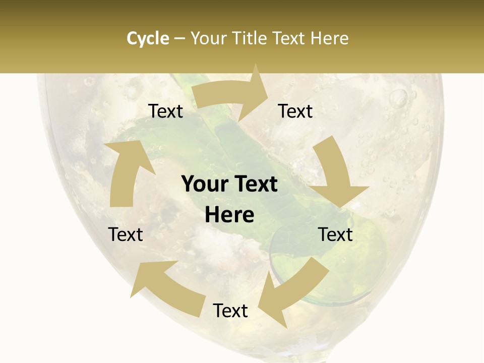 A Picture Of A Plant In A Glass Of Water PowerPoint Template