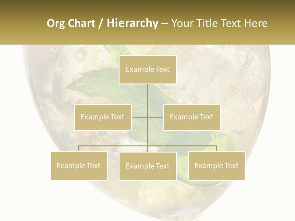 A Picture Of A Plant In A Glass Of Water PowerPoint Template