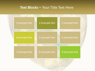 A Picture Of A Plant In A Glass Of Water PowerPoint Template