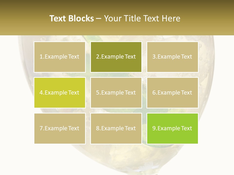 A Picture Of A Plant In A Glass Of Water PowerPoint Template