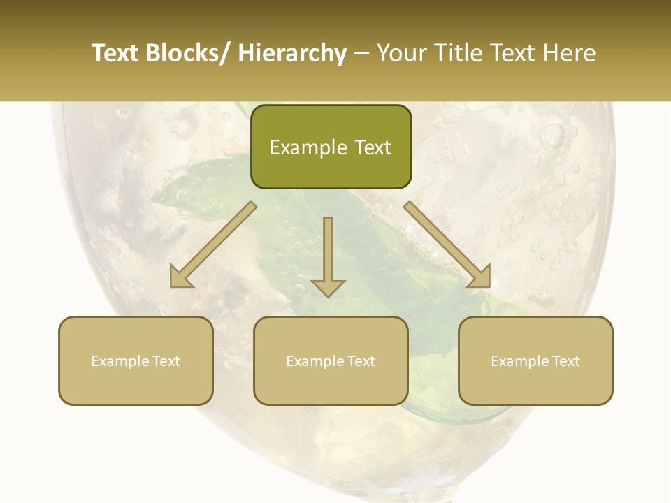 A Picture Of A Plant In A Glass Of Water PowerPoint Template
