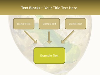 A Picture Of A Plant In A Glass Of Water PowerPoint Template