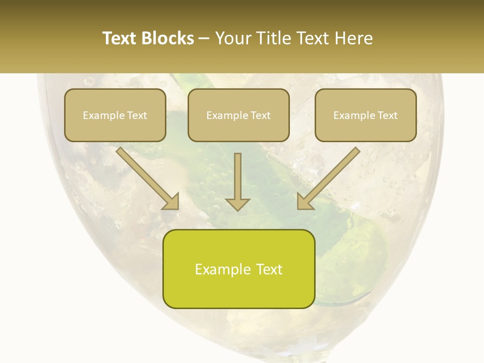 A Picture Of A Plant In A Glass Of Water PowerPoint Template