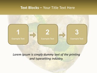 A Picture Of A Plant In A Glass Of Water PowerPoint Template