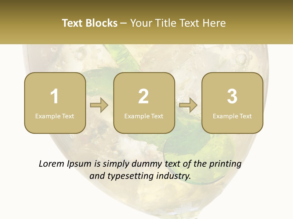 A Picture Of A Plant In A Glass Of Water PowerPoint Template