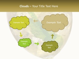 A Picture Of A Plant In A Glass Of Water PowerPoint Template