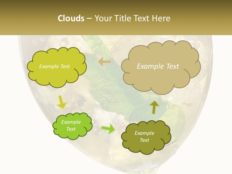 A Picture Of A Plant In A Glass Of Water PowerPoint Template