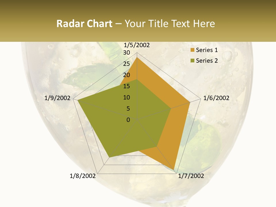 A Picture Of A Plant In A Glass Of Water PowerPoint Template