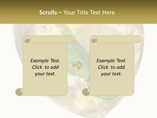 A Picture Of A Plant In A Glass Of Water PowerPoint Template