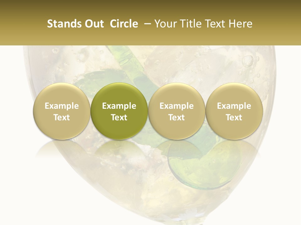 A Picture Of A Plant In A Glass Of Water PowerPoint Template