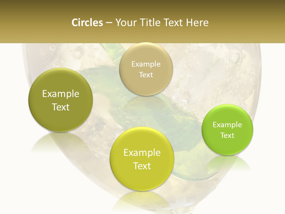 A Picture Of A Plant In A Glass Of Water PowerPoint Template